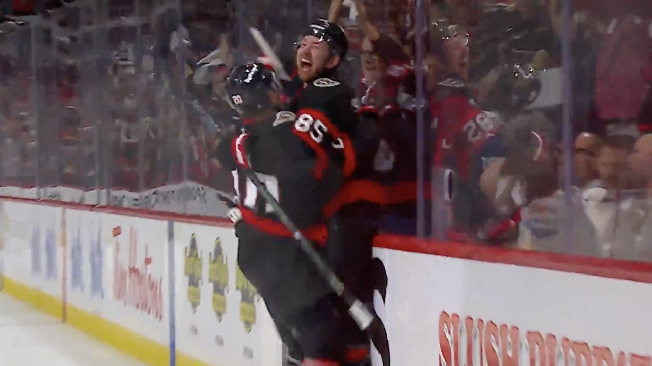 Senators’ Sanderson holds the zone and buries Game 4 overtime winner