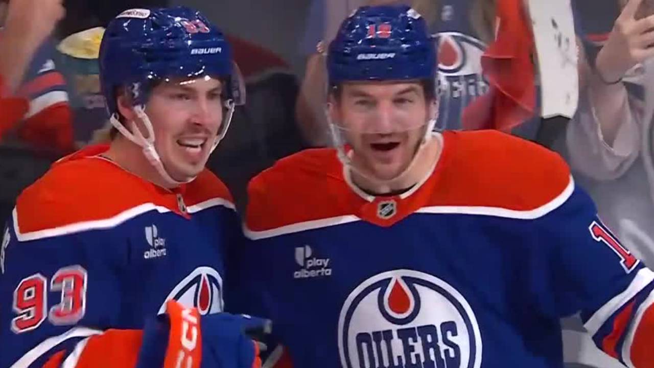 Oilers’ Nugent-Hopkins has sweet release on power-play goal vs. Kings