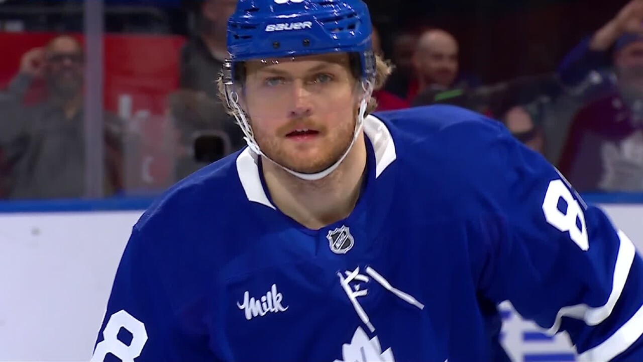 Maple Leafs’ Nylander converts rebound to score second goal of Game 1