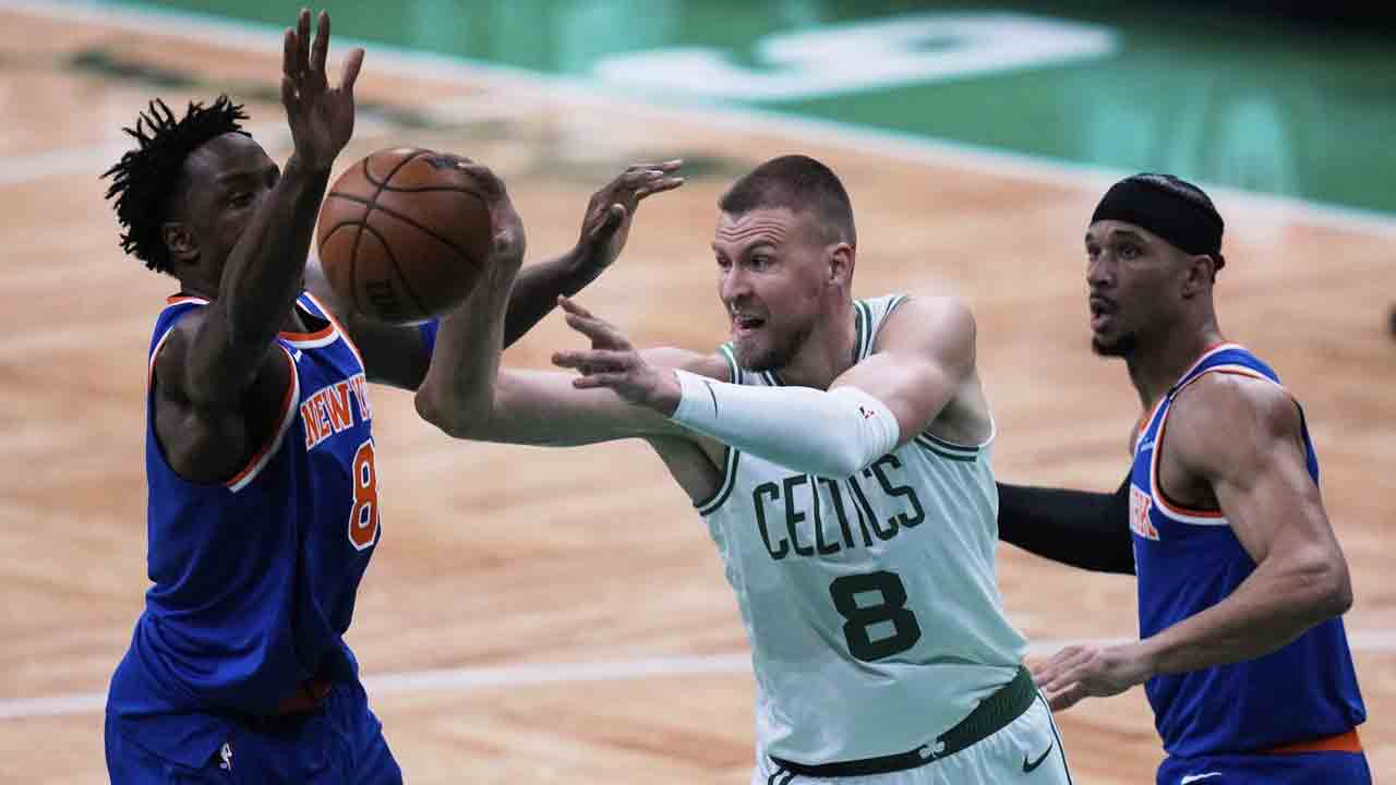 Celtics’ Porzingis misses second half of Game 1 loss to Knicks because of illness