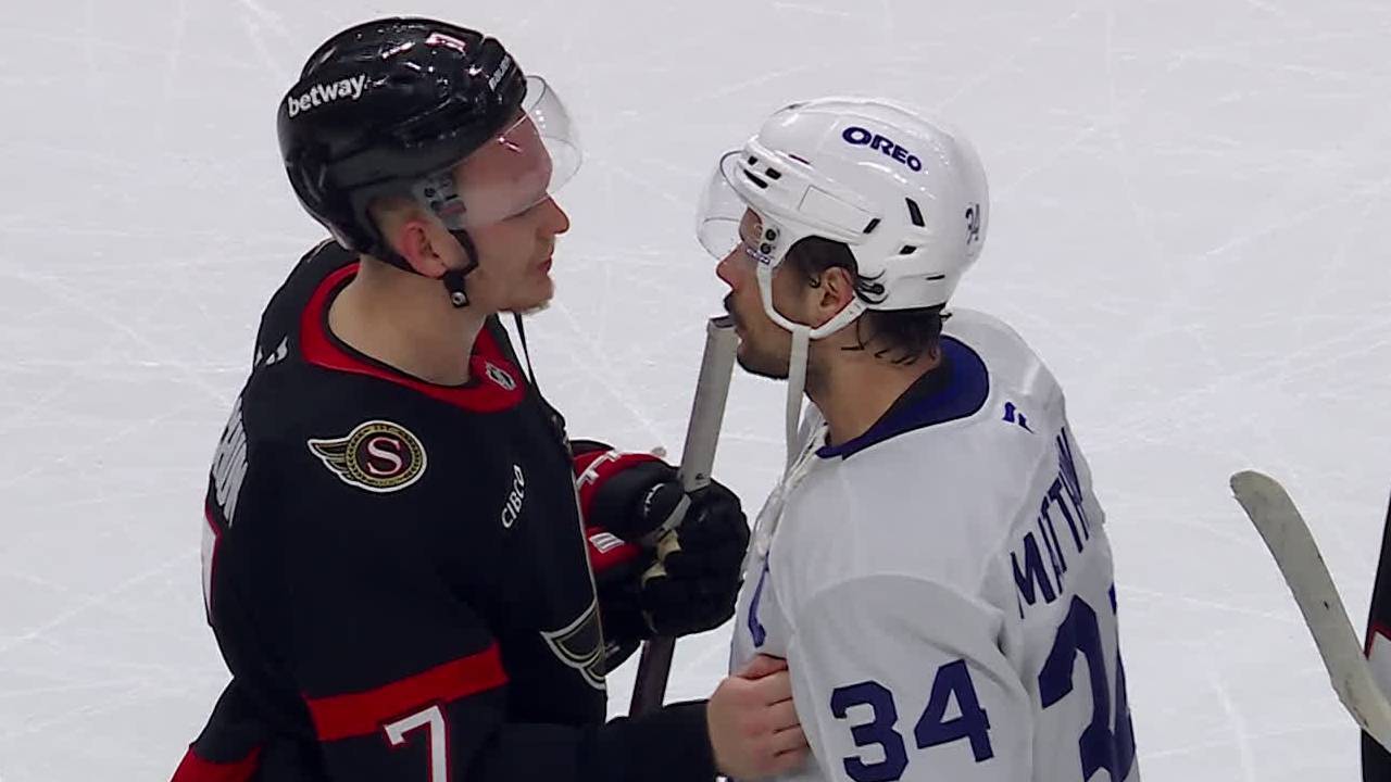 Maple Leafs and Senators exchange handshakes after six-game series