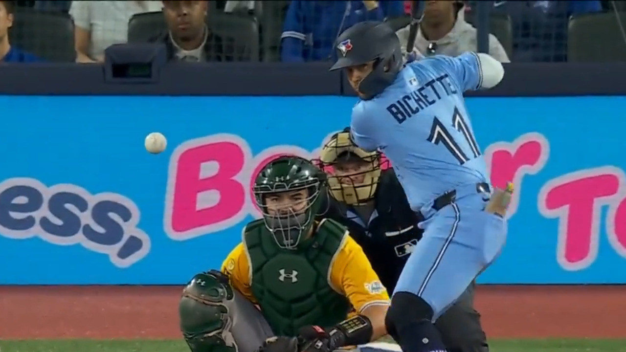 Gotta See It: Bichette rips solo shot for 100th career home run