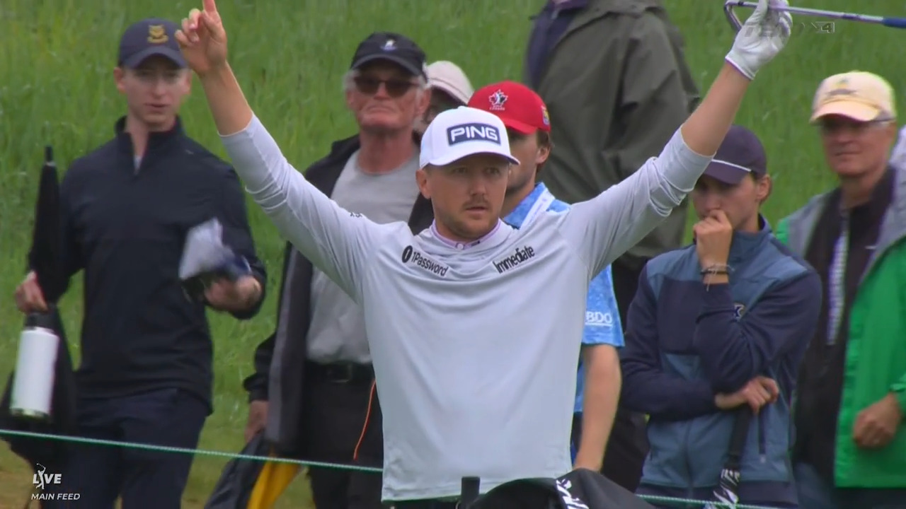 Hughes holes out for eagle from 194 yards out to fire up Canadian Open crowd